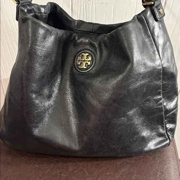 Tory Burch Dena Hobo Leather Shoulder Bag - Picture 2 of 14